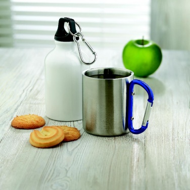 Logotrade promotional product picture of: Metal mug & carabiner handle