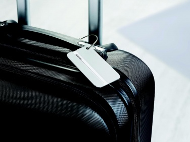 Logo trade promotional product photo of: Aluminium luggage tag