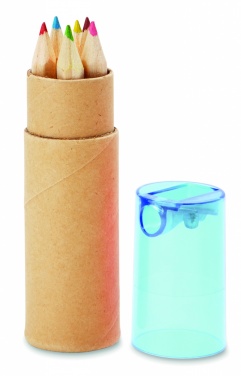 Logo trade promotional merchandise photo of: 6 coloured pencils