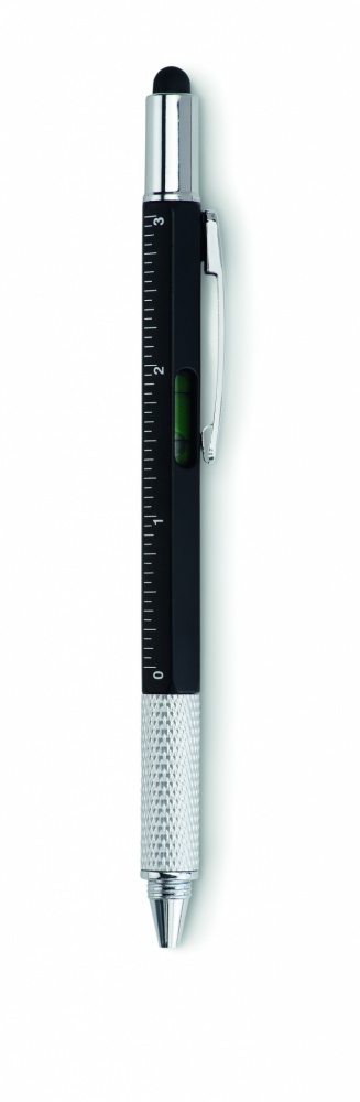 Logo trade advertising products picture of: Spirit level pen with ruler