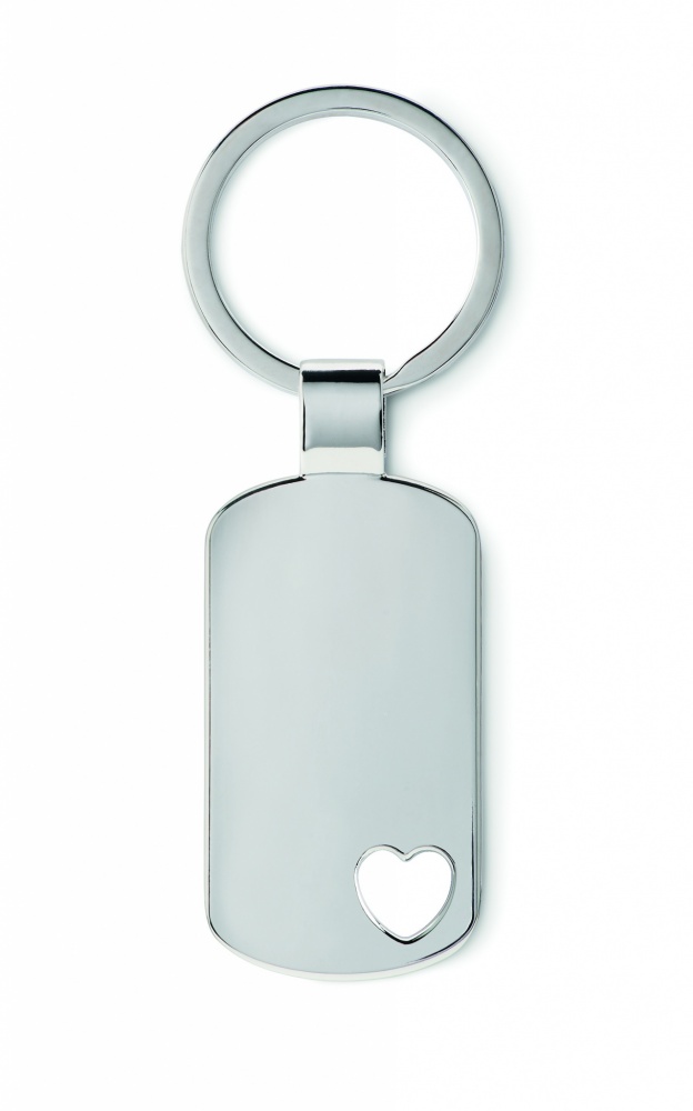 Logo trade promotional product photo of: Key ring with heart detail Jūrmala