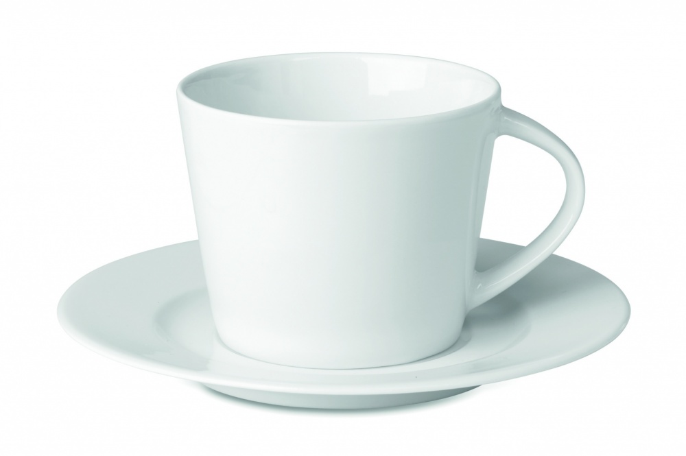 Logo trade advertising product photo of: Cappuccino cup and saucer