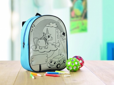 Logo trade business gift photo of: Backpack with 5 markers