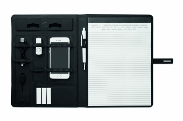 Logo trade promotional item photo of: A4 folder w/wireless charger5W