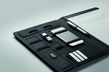 Logo trade promotional giveaway photo of: A4 folder w/wireless charger5W