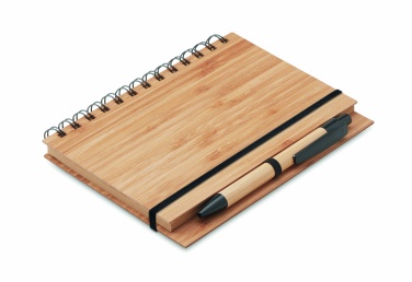 Logotrade promotional items photo of: Bamboo notebook with pen lined BAMBLOC