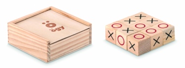 Logo trade promotional gift photo of: Wooden tic tac toe