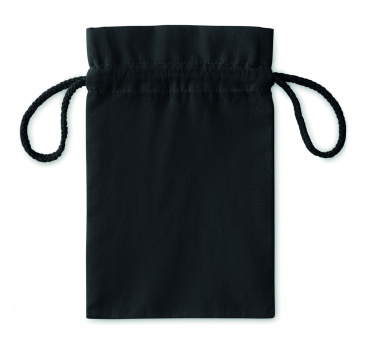 Logo trade corporate gifts image of: Small Cotton draw cord bag