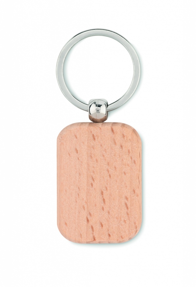 Logotrade corporate gifts photo of: Rectangular wooden key ring Bauska