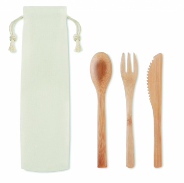 Logotrade corporate gift image of: Bamboo cutlery set