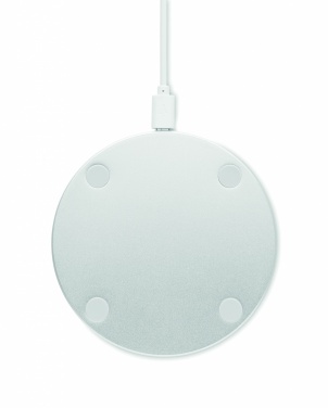 Logo trade promotional merchandise photo of: Bamboo wireless charger 10W DESPAD