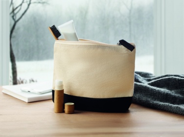 Logotrade business gifts photo of: Bicolour cotton cosmetic bag
