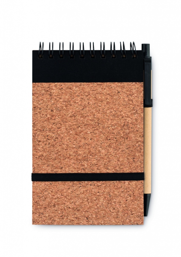 Logotrade promotional items photo of: A6 Cork notepad with pen