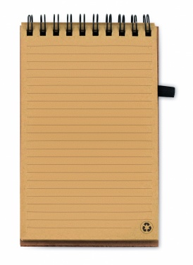 Logo trade corporate gifts image of: A6 Cork notepad with pen