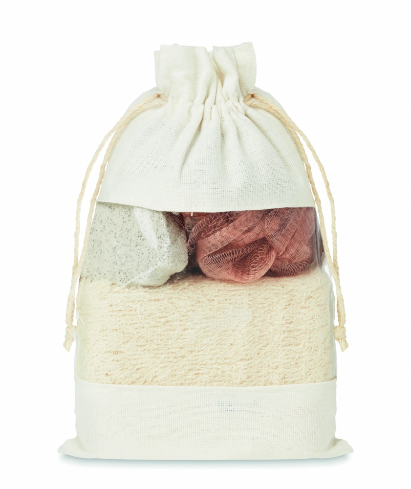 Logotrade promotional giveaways photo of: Bath set in cotton pouch