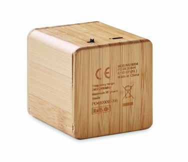 Logotrade promotional product image of: Bamboo wireless speaker