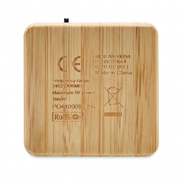 Logotrade promotional giveaway image of: Bamboo wireless speaker