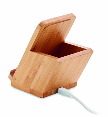 Logo trade promotional gifts image of: Wireless charger pen holder 5W BAICOI