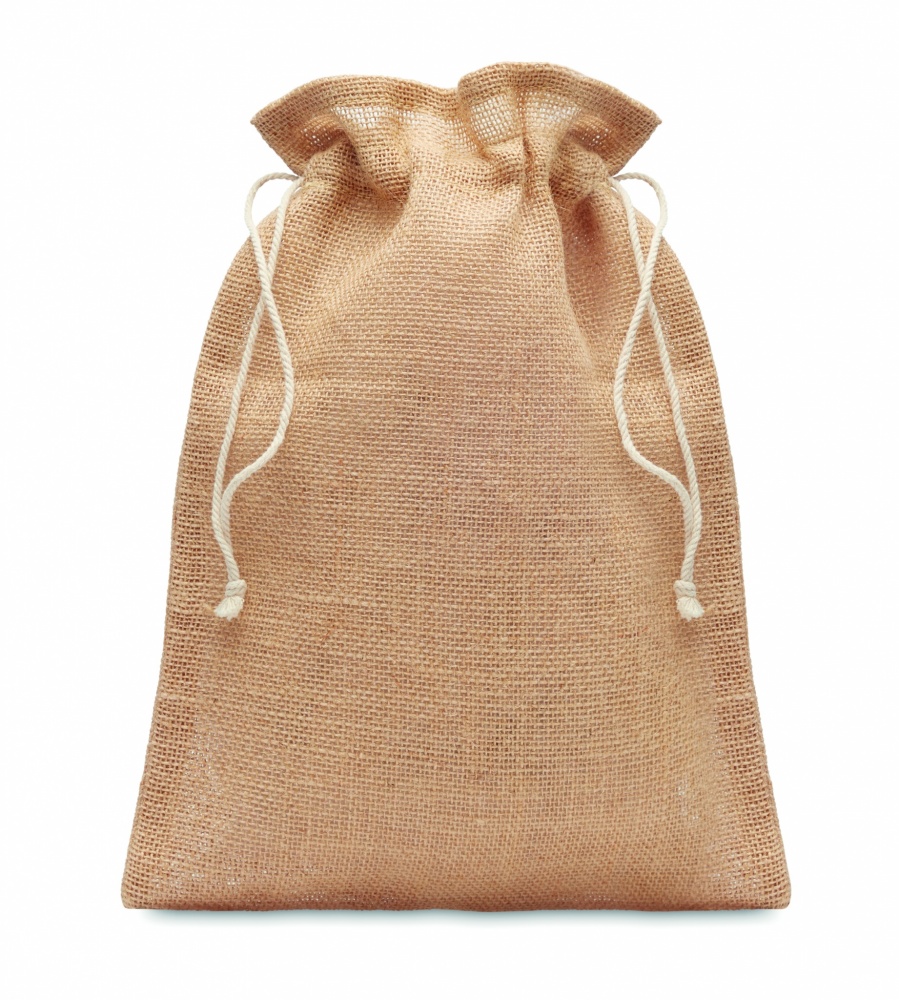 Logotrade corporate gift image of: Medium jute gift bag 25 x 32cm