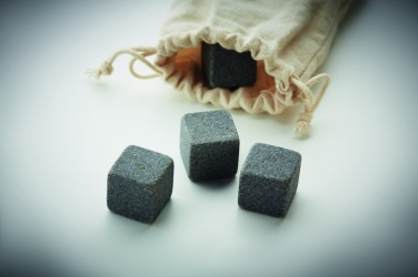 Logo trade promotional products image of: 4 stone ice cubes in  pouch