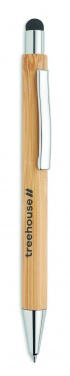 Logo trade promotional products picture of: Bamboo ballpoint pen with blue ink