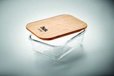 Logotrade business gifts photo of: Glass lunchbox with bamboo lid