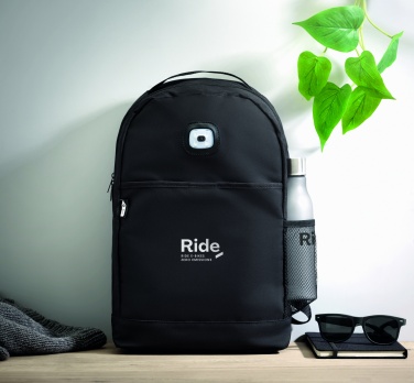 Logotrade advertising products photo of: Backpack in RPET & COB light