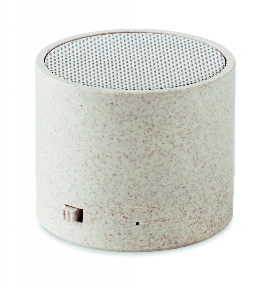 Logo trade promotional products image of: 3W speaker in wheat straw/ABS