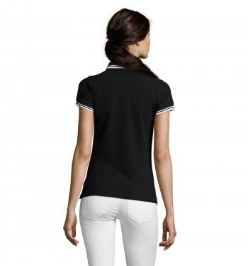 Logo trade corporate gifts image of: PASADENA women polo 200g