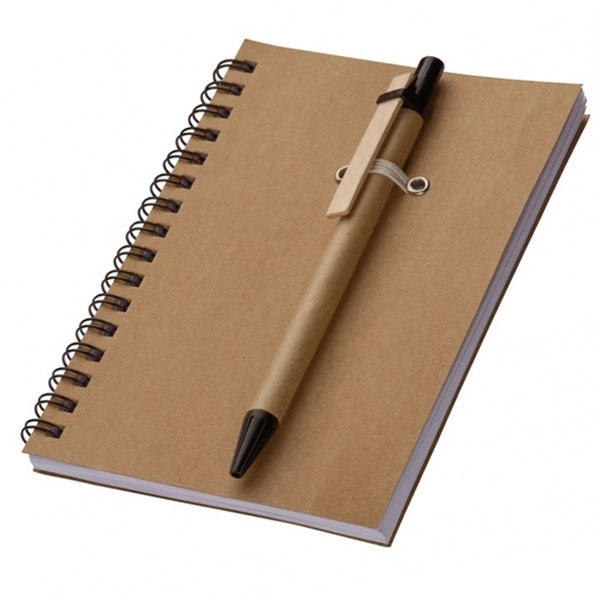 Logo trade promotional product photo of: A6 ECO Notepad KEYSTONE