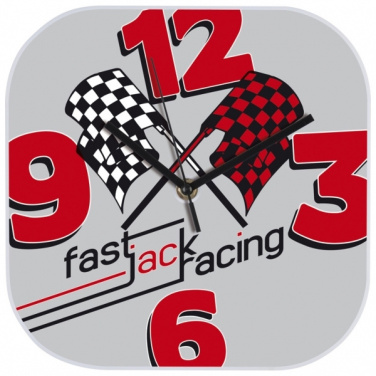 Logo trade promotional items image of: Wall clock with all over clock face BEL AIR