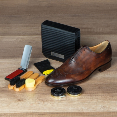Logo trade business gifts image of: Shoe polish set CANNES