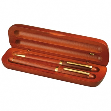 Logotrade advertising product image of: Rosewood writing set OXFORD