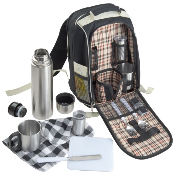 Logotrade advertising products photo of: Luxurious picnic backpack with cool bag GEORGIA