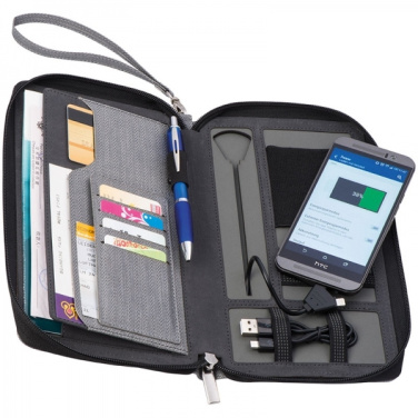 Logo trade promotional items image of: Travel folder with power bank Almera