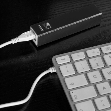 Logotrade promotional gifts photo of: Metal power bank PORT HOPE 2200mAh