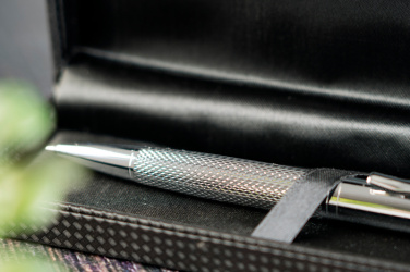 Logo trade promotional item photo of: Metal ballpen CHESTER