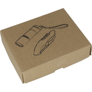 Logo trade promotional items image of: Set torch and pocket knife DOVER