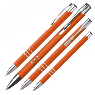 Logo trade promotional gift photo of: Metal ballpen NEW JERSEY