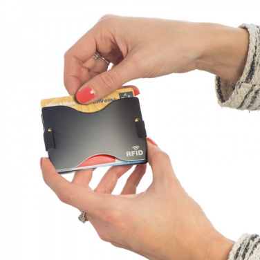 Logo trade business gift photo of: RFID card holder GLADSTONE