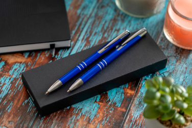 Logotrade promotional giveaway picture of: Metal writing set CLAREMONT