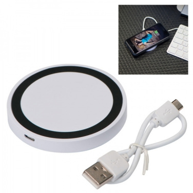 Logo trade promotional merchandise image of: Induction charger KARTHAGO