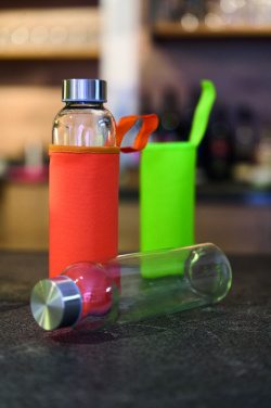 Logo trade promotional item photo of: Glass bottle KLAGENFURT 500 ml