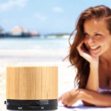 Logotrade promotional giveaway image of: Bamboo bluetooth speaker FLEEDWOOD