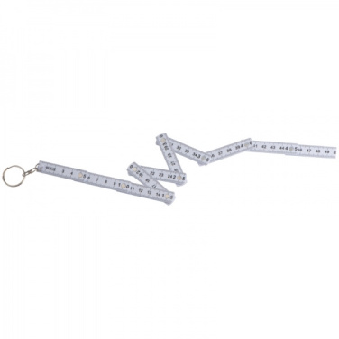 Logo trade promotional merchandise image of: Keyring with 0,5m ruler