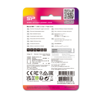 Logotrade promotional item image of: Pendrive Silicon Power Marvel M01 3.0