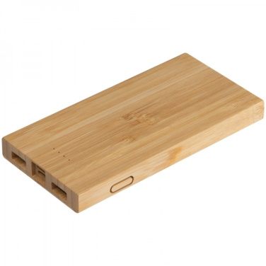 Logotrade promotional item image of: Bamboo power bank KATOWICE
