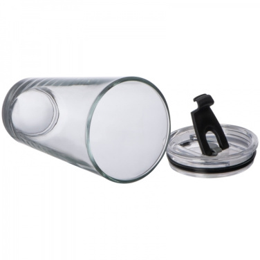 Logotrade advertising products photo of: Glass mug with lid WATTENSCHEID 400 ml