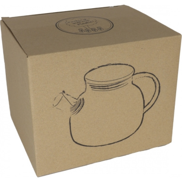 Logotrade promotional giveaway image of: Glass jug with bamboo lid FRANKFURT 1000ml