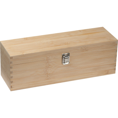 Logo trade corporate gifts image of: Wooden wine box SAINT-ETIENNE